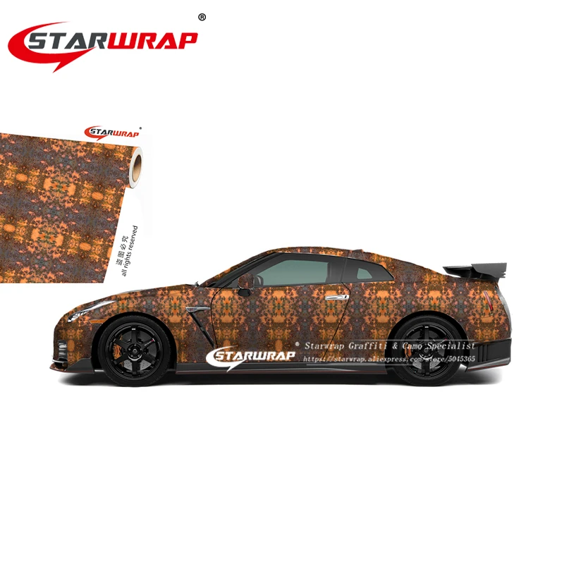 Starwrap Sticker Bomb Rusty Rust Vinyl Wrap Camouflage Film With Air Bubble Free Design Vehicle Car Boat Body | Автомобили и