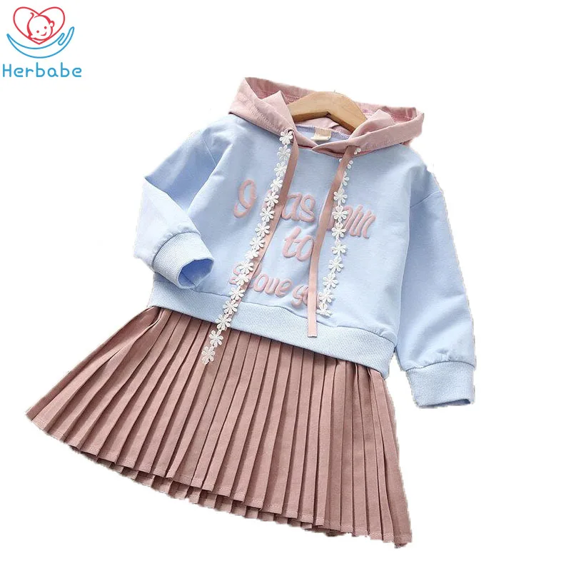 Детское трикотажное платье-свитер с длинным рукавом на осень/зиму | Детская