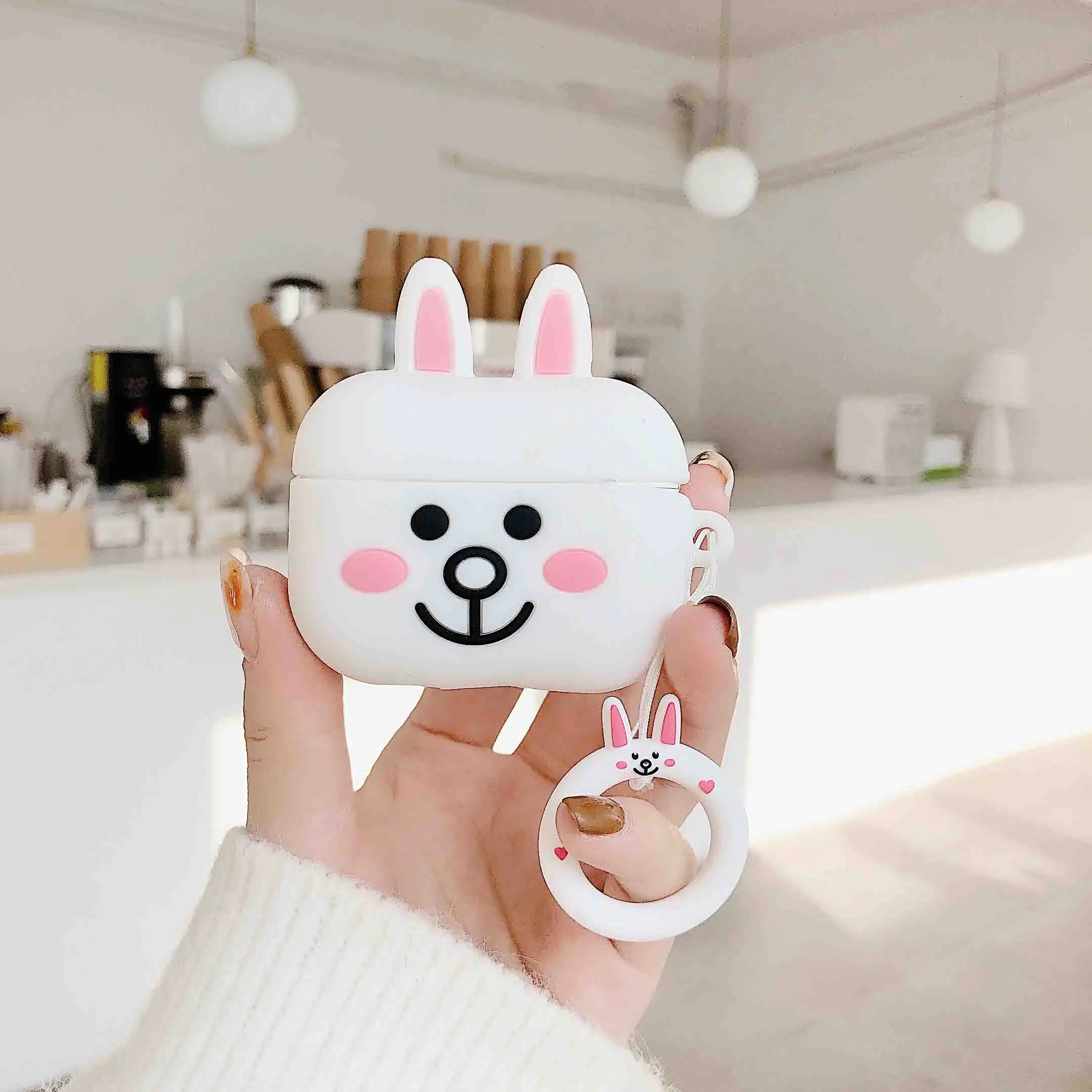 X66 Милый мультяшный чехол для Airpods Pro Чехол для Apple Airpods Pro чехол Роскошный силиконовый чехол для Airpods Pro 3 защитный чехол - Цвет: X66