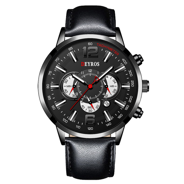 Business Mens Watches Stainless Steel Mesh Belt Quartz Men Wrist Watch Calendar Male Luminous Leather Clock reloj hombre