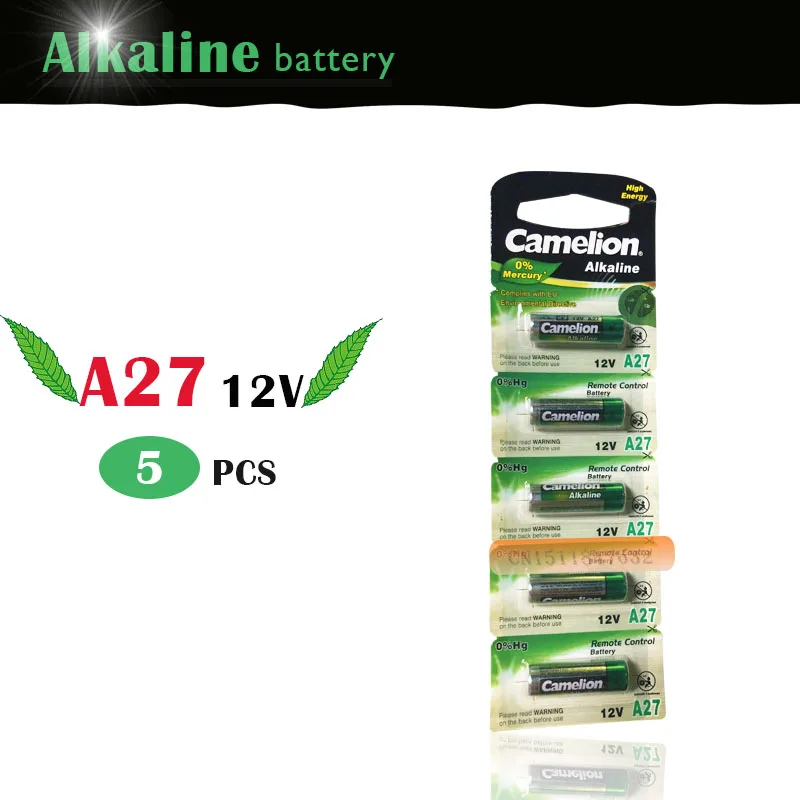 Оптовая продажа 5 шт./лот новинка 12 В ультращелочная батарея Camelion A27 27A/аварийные