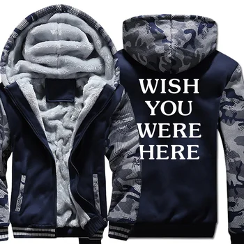 

WISH YOU WERE HERE Letter Print Thick Hoodies Jacket Men 2019 Autumn Winter Men's Coat Hoody Travis Scotts ASTROWORLD Jackets