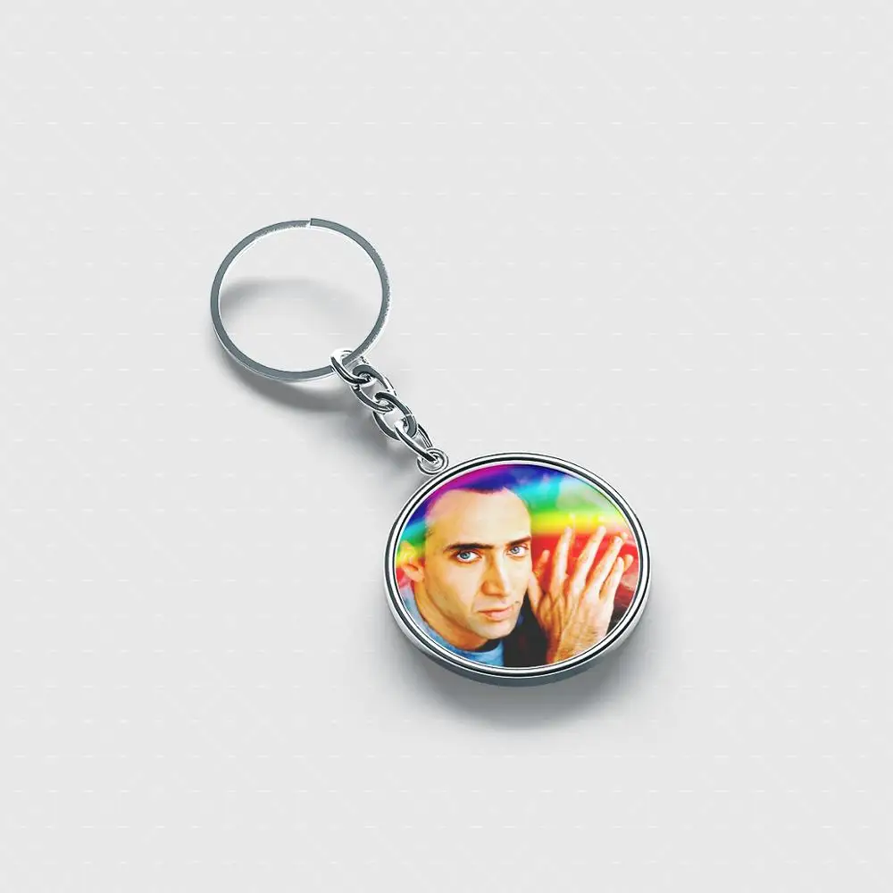 Nicolas Cage rainbow Лучший персонализированный брелок милые крутые аксессуары