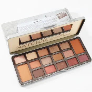 

Beauty Natural 16 colors makeup earth color pumpkin color wine red pearly matte metal box eyeshadow palette