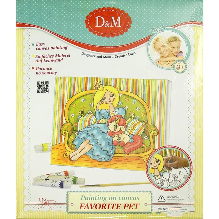 Роспись по холсту Любимец Docha&Mama. 25*35см