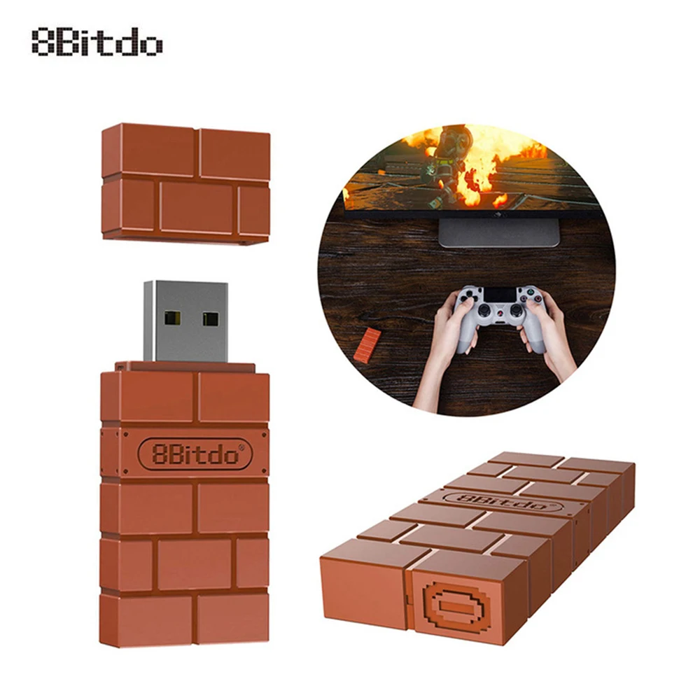 

8Bitdo USB Wireless Controller Adapter for Nintendo Switch/Windows/Mac/Raspberry Pi PS4 SN30 Pro SF30 Pro Bluetooth 2.1
