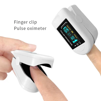 

Finger Pulse Oximeter Heart Rate Blood Oxygen Saturation Monitor Detector