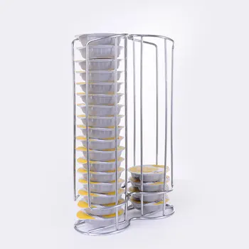 

Coffee Pod Holder Rotating Dispenser Coffee Capsules Tower Stand For 36pcs CUP Gusto Coffee Capsules