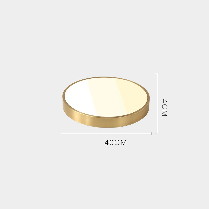 Modern LED Ceiling Lights Rectangular Square Round Indoor Ceiling Lamp Living Room Bedroom Dining Room Study Room Hanging Lamp - Цвет корпуса: A 40CM