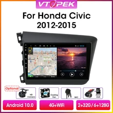 Мультимедийная магнитола Vtopek для HONDA CIVIC 10,0-2015, стерео-система на Android 2012, с 9