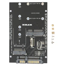 M.2 ngff msata ssd para sata 3.0 adaptador 2 em 1 conversor de cartão para computador portátil
