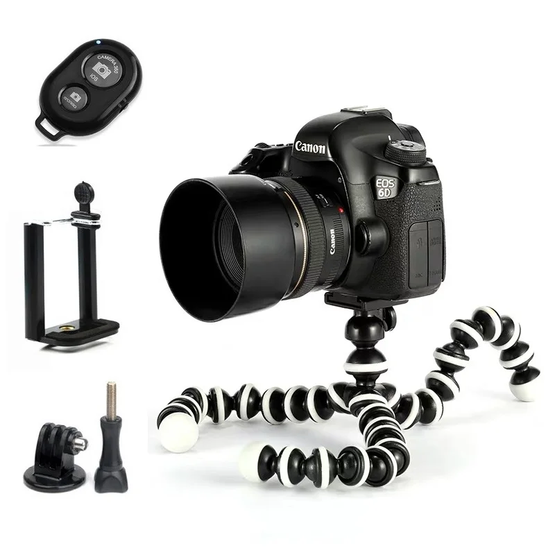 Portable Octopus Tripod Bracket Flexible Phone Holder Foldable Camera Smartphone Moblie Tripod for Gopro Camera