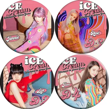 

bpX Selena Gomez Ice Cream Photo Badge Brooch Pin