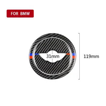 

Free Postage for Mini Cooper Clubman R55 R56 Countryman R60 61 Paceman Carbon Fiber SteerWheel Stickers Cover Trim Accessories