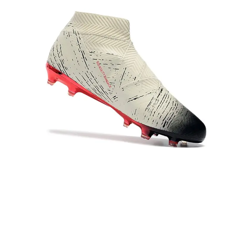 Топ продаж ZUSA Nemeziz 18 + FG Футбольная обувь уличная Высокая Лодыжка футбольная