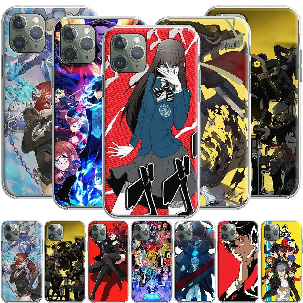 Силиконовый чехол Persona 4 для Apple iPhone 12 Mini 11 Pro SE XS X XR Max 8 7 6S 6 Plus 5S|Бамперы| |