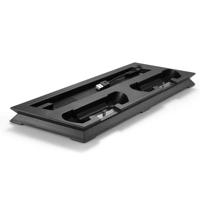 FFYY-вертикальная подставка с охлаждающим вентилятором для PS4 Slim, зарядное устройство для геймпада, зарядная док-станция с 3 портами usb-хаб