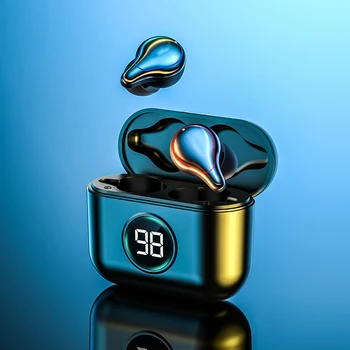 

TWS Bluetooth 5.0 Earphones Wireless Headphones LED Display With Microphone Sports Waterproof Headphone Headsets Touch Control