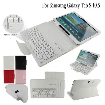 

Luxury Tablet Case For Samsung Galaxy Tab S SM-T800 T800 T805 10.5''Cover Funda Detachable Bluetooth Keyboard Leather Stand