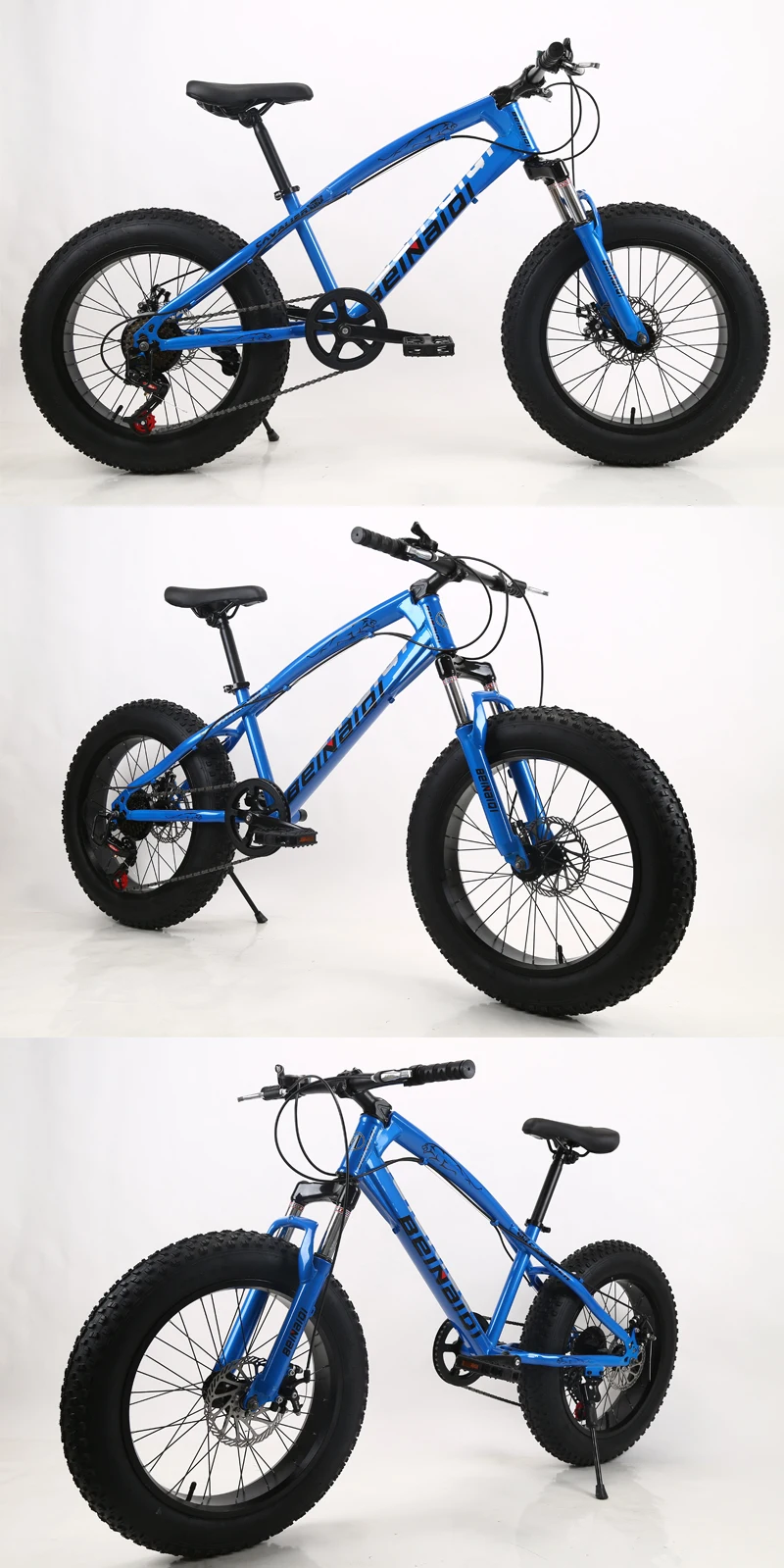 20 inch fat bike children kid fat tire mountain bike Beach cruiser bicycle high quality carbon steel disc brake big wheel MTB