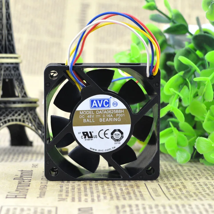 Для AVC DATA0625B8H 48 В 0.16A четыре провода 6 см вентилятор охлаждения