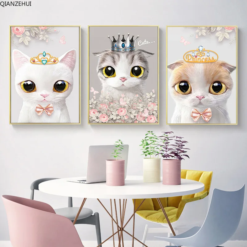 DIY Алмазная вышивка набор для рисования с круглыми камнями и полотном Nordic