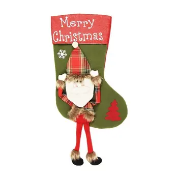 

Christmas Socks Long Leg Snowman Candy Bag Christmas Decorations Christmas Ornaments Christmas New Year Decor