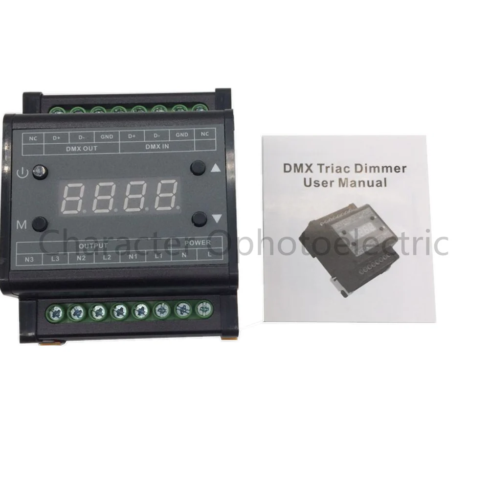 DMX302 DMX triac диммер СВЕТОДИОДНЫЙ регулятор яркости AC90-240V 50 Гц/60 Гц Высокое напряжение 3 канала 1A/канал