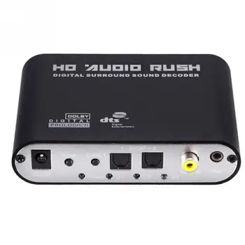 

5.1 Channel Portable AC3 Optical Surround Sound Signal Coaxial Converter HD Player Audio Decoder Analog Amplifier DTS Digital
