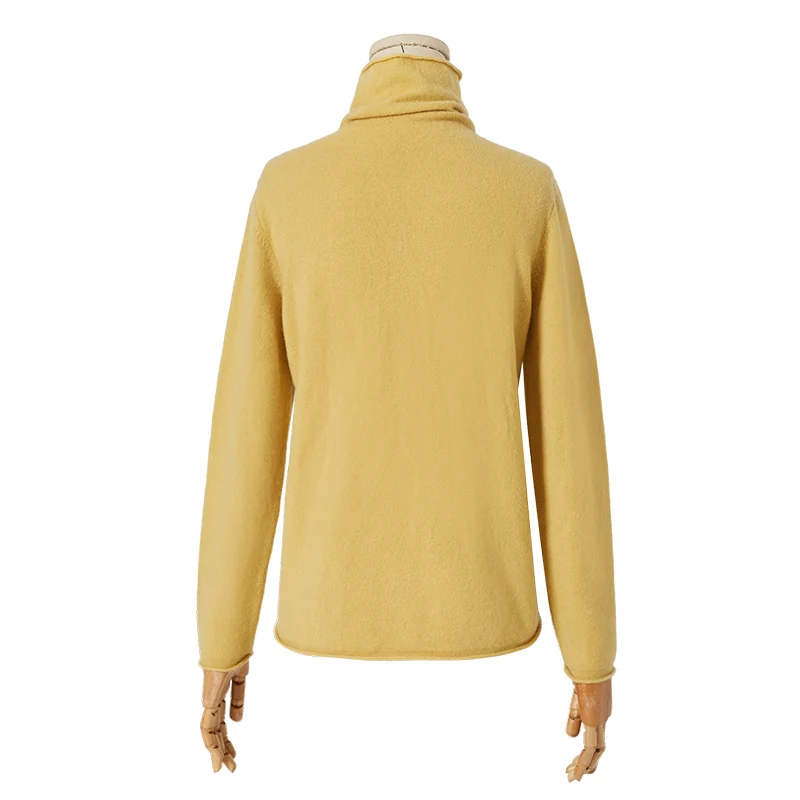 ARTKA Autumn Winter New Women Sweater Multicolor Pure Wool Sweater Turtleneck Pullover Wool Knitted Sweaters YB11791D