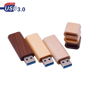 

Mini USB 3.0 custom logo Wooden bamboo USB flash drive pen driver maple wood pendrive 4GB 8GB 16GB 32GB 64GB memory stick gift
