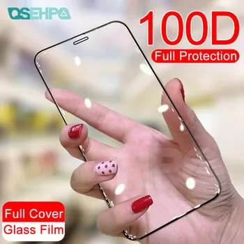 

100D Protective Tempered Glass on the For iPhone 6 6s 7 8 Plus Glass Screen Protector For iPhone 11 Pro X XR XS MAX Glass Flm