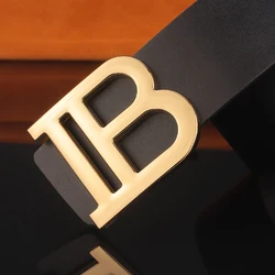2021 Luxury Vintage Designer Belts B Buckle Men High Quality Women Genuine Real Leather Dress Strap Belt for Jeans