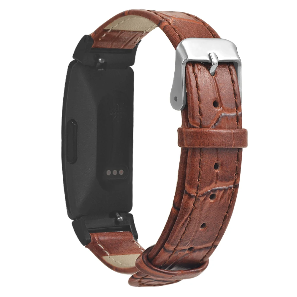 FIFATA кожаный ремешок из бамбукового зерна для Fitbit Inspire Smrat Band сменный Браслет аксессуары для Fitbit Watch