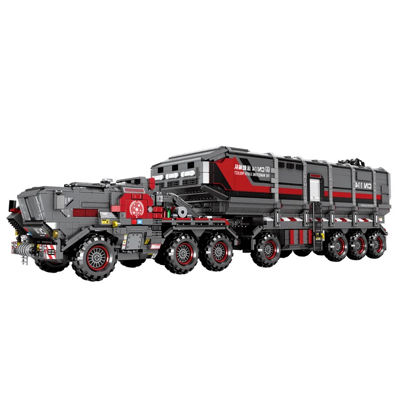 Technic серия большой грузовик блуждающая земля CN171-11 транспортный грузовик 3712 шт. 11 фигурок строительные блоки игрушки для детей наборы