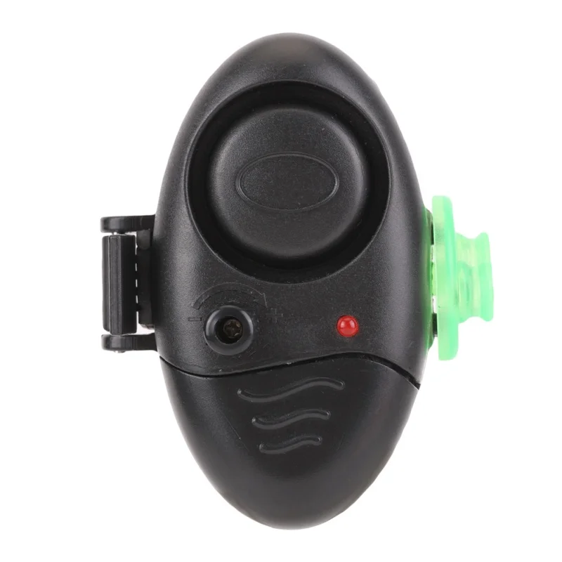 Светодиодный Электронный зуммер с сигнализацией укуса для рыбалки, управляемый звуком на удочке, громкая сирена в дневное и ночное время, регулируемый