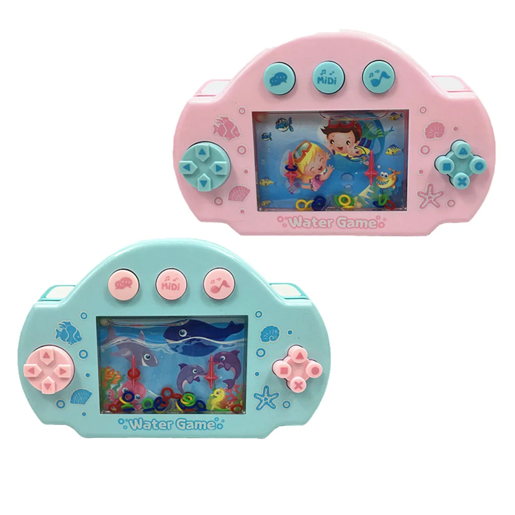 Novelty Toys Water Ring Toss Child Handheld Game Machine Parent-Child Interactive (Marine Animal)