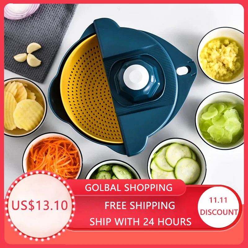 

Multi-Function Vegetables Cutter Shredded Food Potato Carrot Veggie Grater Chopper Home Bar Kitchen Carrot Potato Cutting Tools