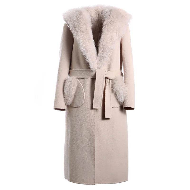 Осенне зимняя женская куртка 2020 натуральное меховое пальто шерстяная подкладка