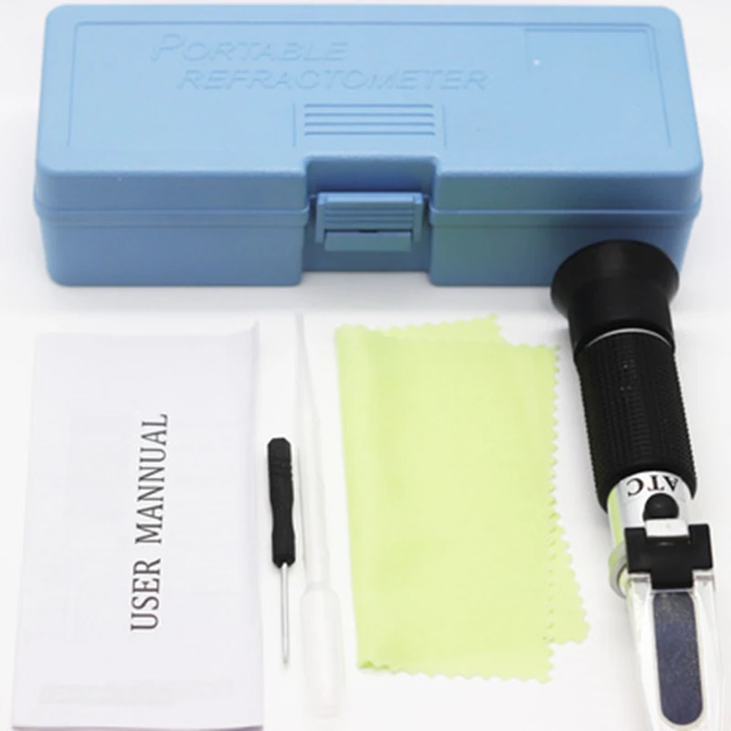 Refractometers Handheld 32/50/80/90 Brix Meter Refractometer Optical Sugar Content Tester Fruit
