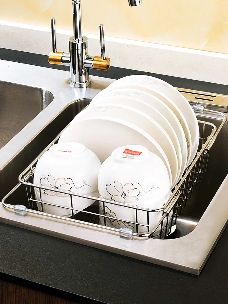 Sink basket for dishwasher drain, sink rack for dishwasher, kitchen stainless steel