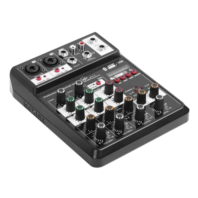 Sound Card Audio Mixer Sound Board Console Desk System Interface 4