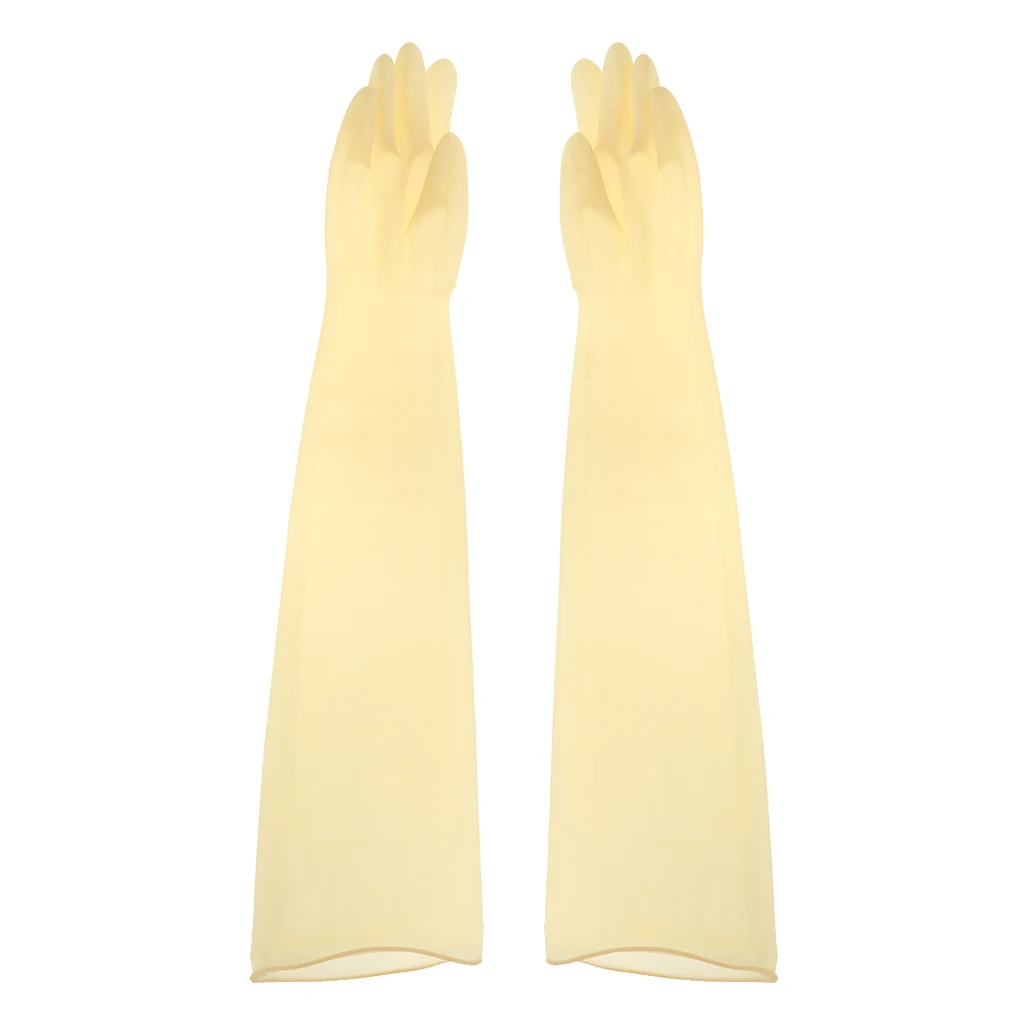 75cm Industrial Anti Chemical Acid Alkali Houseware Kitchen Household Protective Equipment Work Safety Rubber Gloves Unisex 6