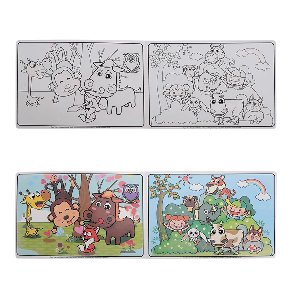 Educational Painting Toys 3D Animation Magic Box Grating Jigsaw Puzzle Will Move the Card Animal Cognitive Painting Toys