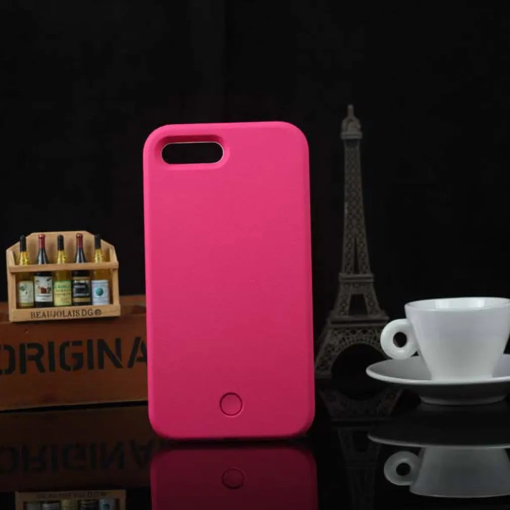 Светящийся чехол для телефона iPhone 6 6s 7 8 Plus X идеальный светящийся селфи яркий 5