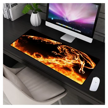 

Gaming Mouse Pad HD Wallpaper Flame Pattern Computer Notebook Office Keyboard Gaming Accessories Mouse Pad Desk Mat