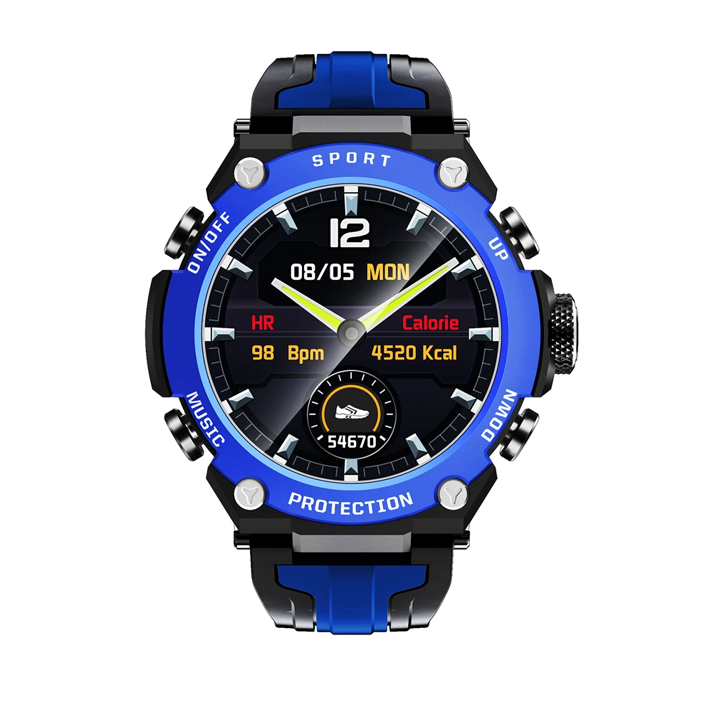 Professional Sports Smart Watch Men Compass IP68 Waterproof 10 Spots Mode Long Standby Battery Life Smartwatch Heart Rate