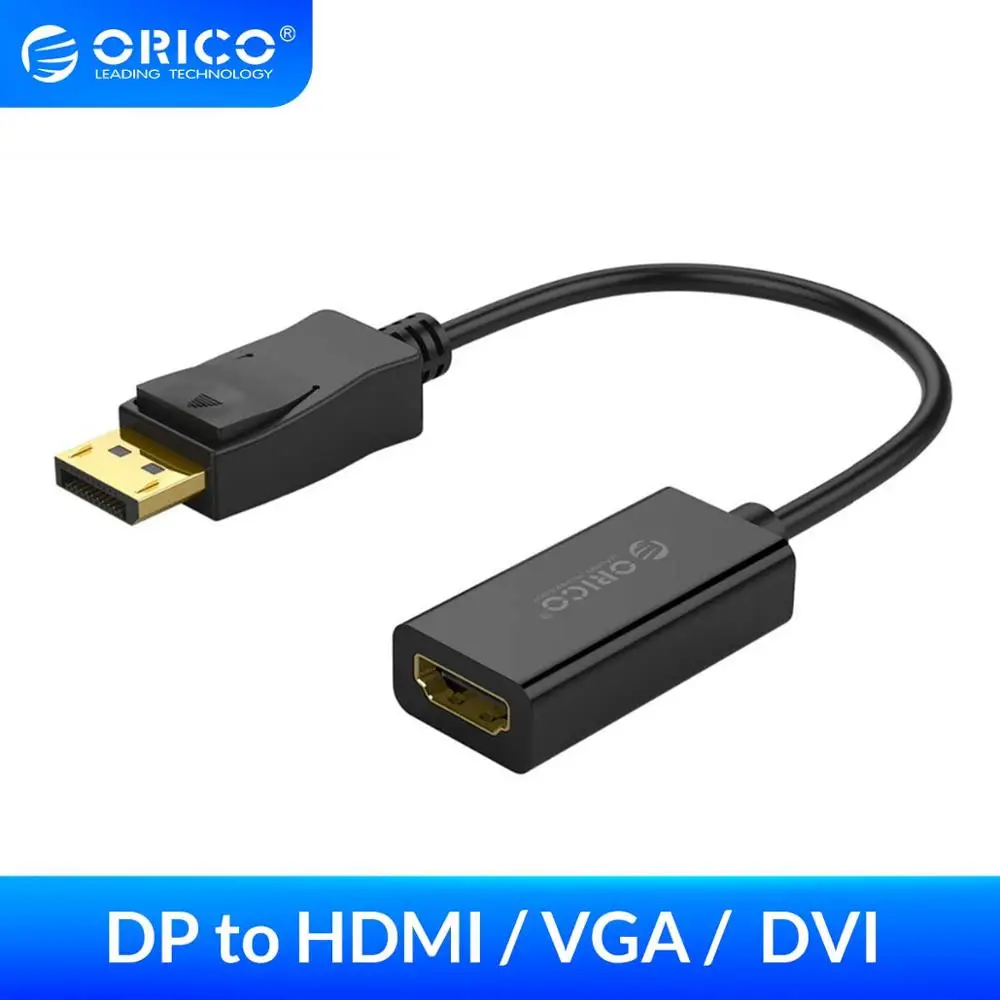 Адаптер ORICO DisplayPort для HDMI VGA DVI DP кабель MacBook Air/проектора/монитора длина кабеля 15