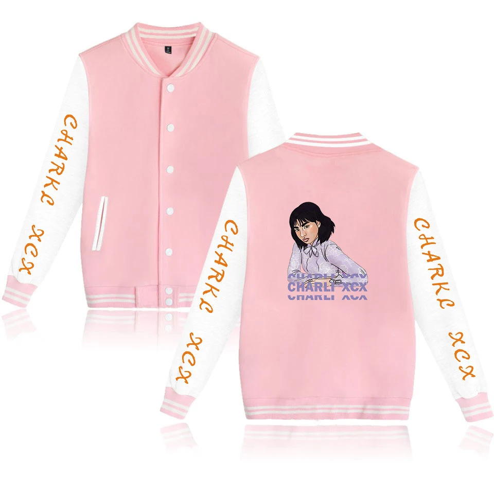 Charli xcx print New Jacket Men Clothes boy Tooling Jackets Winter Popular Men