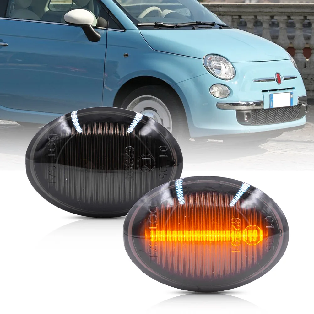 2PCSLedFenderindicatorLightKitForFiat500500L500cAbarth